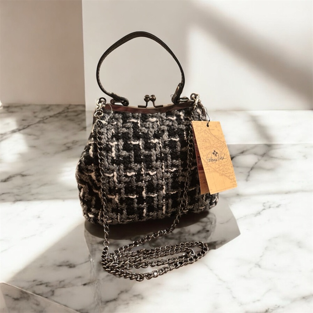 Patricia Nash Tweed Laureana Frame Satchel - Picture 7 of 11